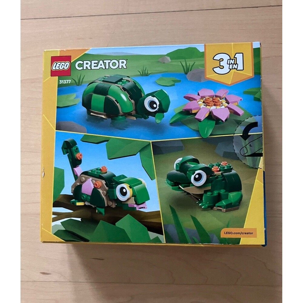LEGO Creator 31377 Turtle 3‑in‑1 with Water Lily Flower – NEW